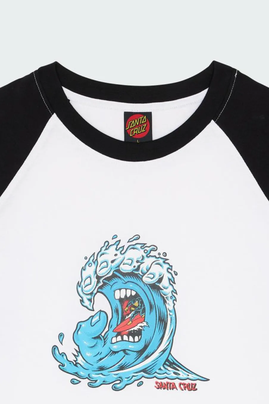 Screaming Wave Front Raglan - T-shirt | Multicolore*SANTA CRUZ Clearance