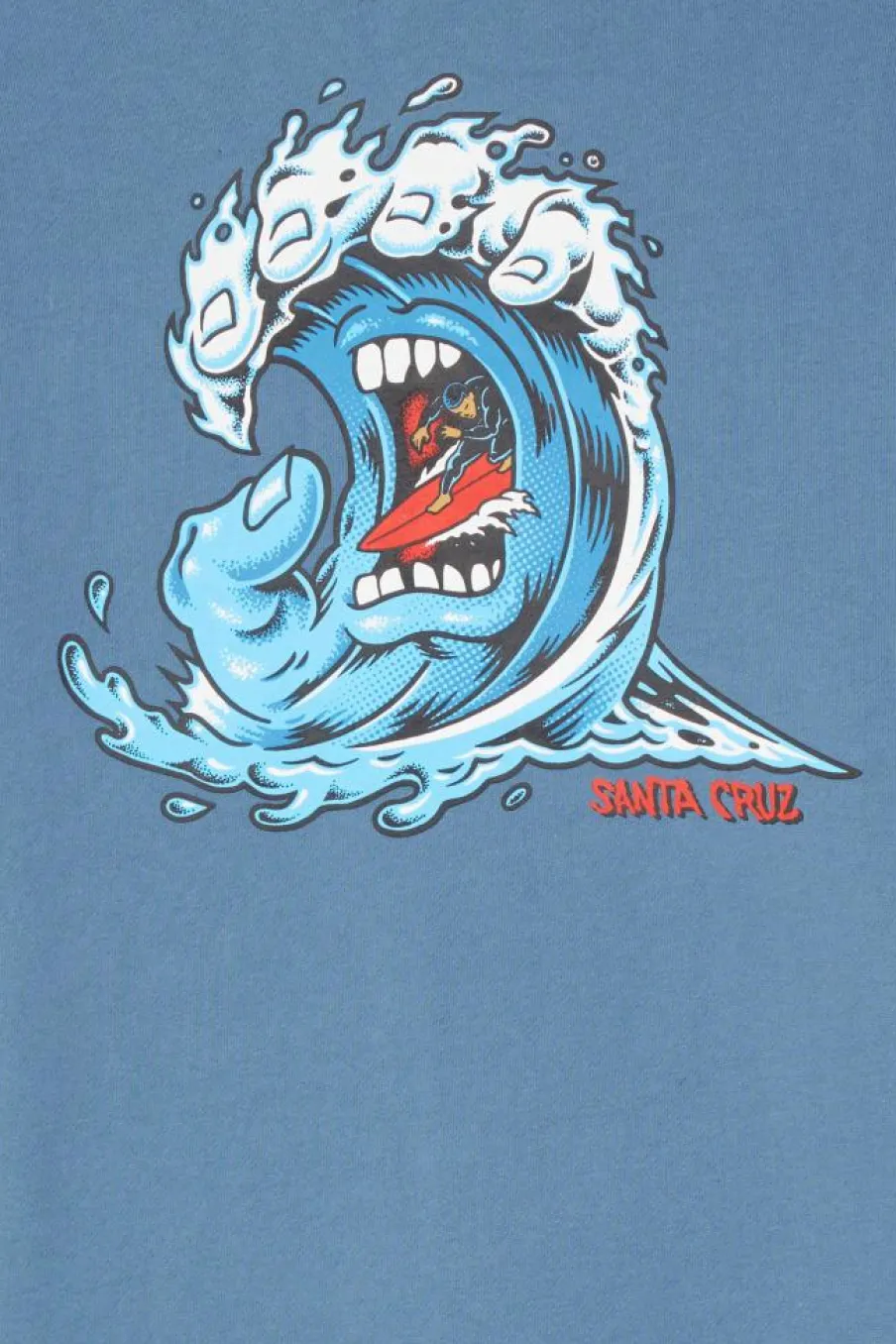 Screaming Wave Hood - Hoodie | Bleu*SANTA CRUZ Outlet