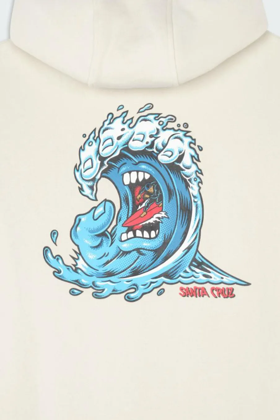 Screaming Wave Hood - Hoodie | Beige*SANTA CRUZ Outlet