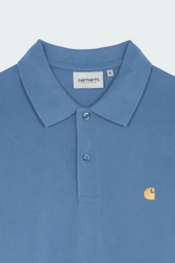 S/S Chase Pique Polo - Polo | Bleu*CARHARTT WIP
