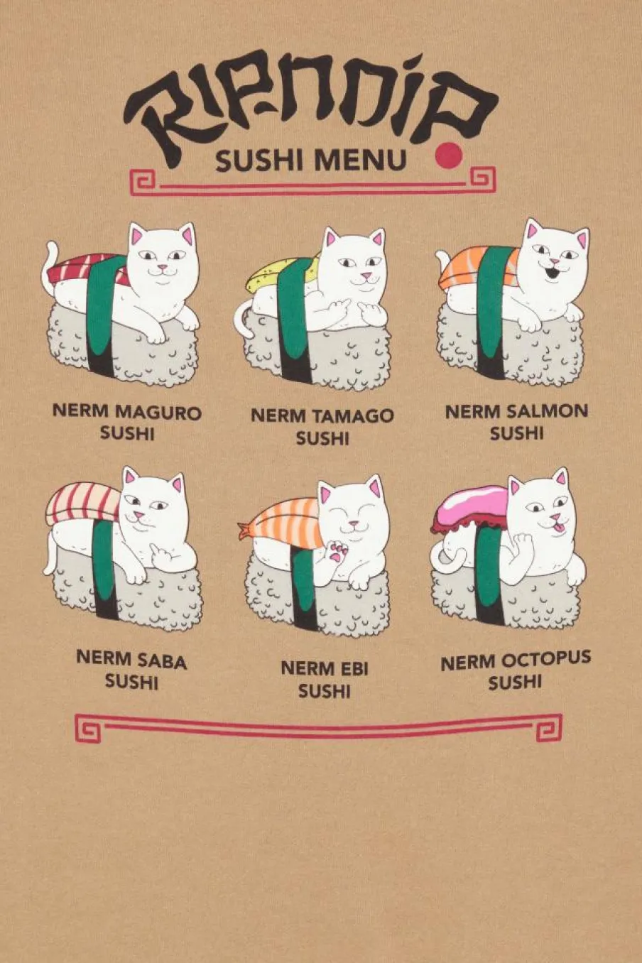 Sushi Nerm Hoodie - hoodie | Beige*RIPNDIP Outlet