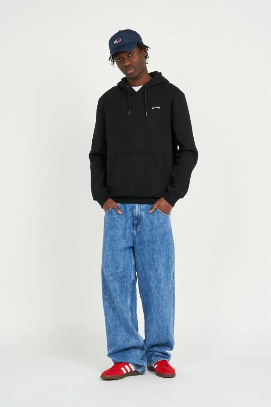SWCASUAL2 - Hoodie | Noir*SCHOTT Discount