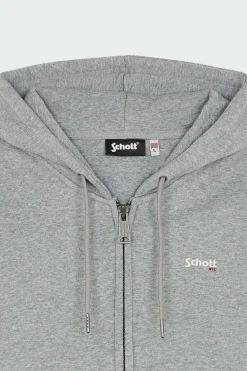 SWCASUAL3 - Hoodie zippé | Gris*SCHOTT Discount