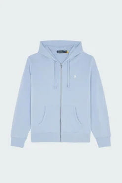 Sweat à capuche zippé en molleton bouclé - Hoodie zippé | Bleu*POLO RALPH LAUREN Discount