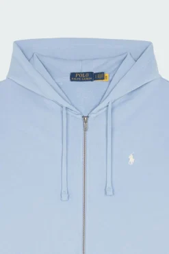 Sweat à capuche zippé en molleton bouclé - Hoodie zippé | Bleu*POLO RALPH LAUREN Discount