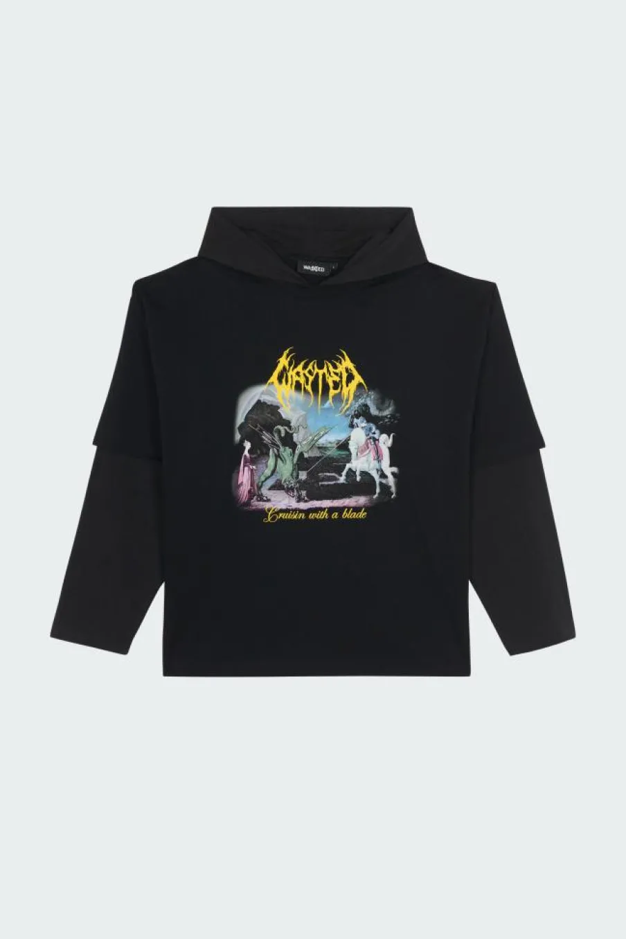 TALE HOODIE AGE - T-shirt | Noir*WASTED Sale