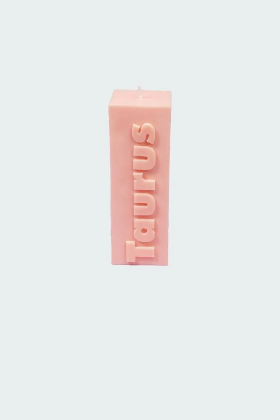 TAURUS ZODIAC BLOCK PILLAR CANDLE - Bougie | Orange*FLAMINGO CANDLES New