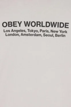 TEES 166913572 WORDWIDE CITIE, ECRU, - T-shirt | Beige*OBEY Best