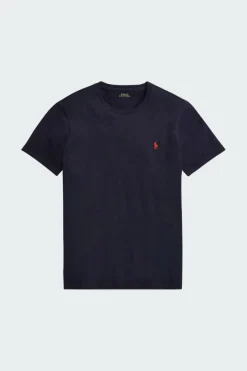Tee-shirt col rond slim-fit en coton | Bleu*POLO RALPH LAUREN Clearance
