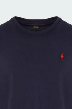 Tee-shirt col rond slim-fit en coton | Bleu*POLO RALPH LAUREN Clearance