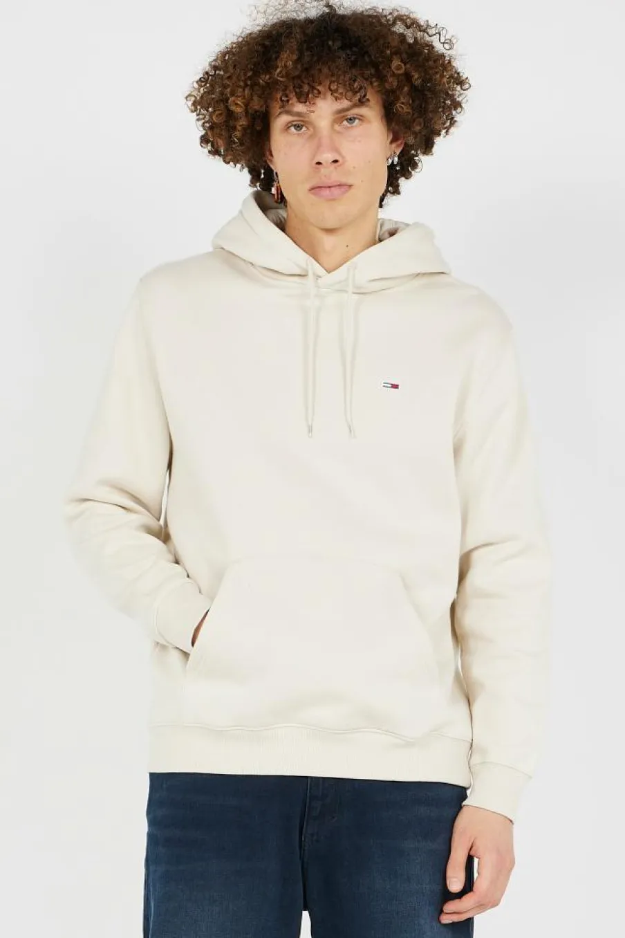 TJM REG S FLAG HOODI - Hoodie | Beige*TOMMY JEANS Discount