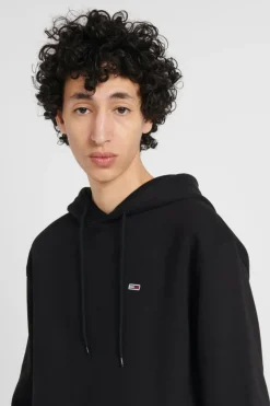TJM REG S FLAG HOODI - Hoodie | Noir*TOMMY JEANS Best