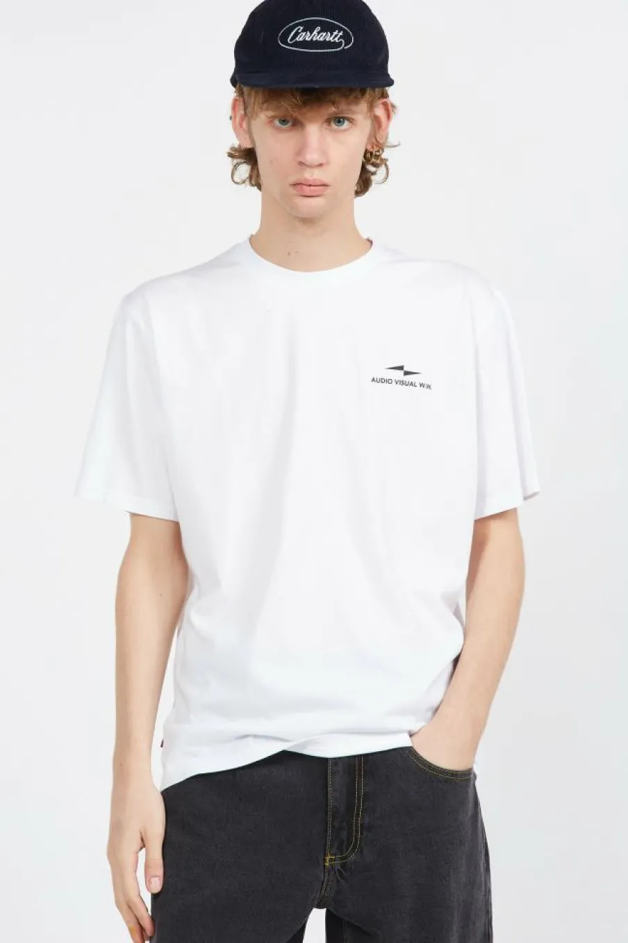 T-Shirt Source White Vertical V3 - T-shirt | Blanc*AVNIER Best