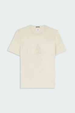 T-SHIRTS SHORT SLEEVE IN MERCERIZED JERSEY 30/2 TWISTED - T-shirt | Vert*C.P. COMPANY Best