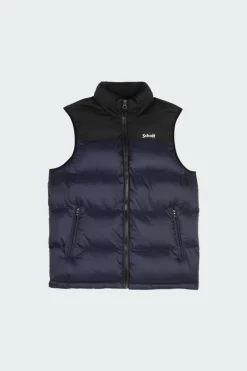 UTAHV - Doudoune col montant droite sans manches | Bleu*SCHOTT Sale