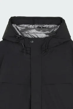 VESTE TECH LEGERE CAPUCHE COUTURES SOUDEES - Doudoune | Noir*SCHOTT