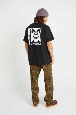 WARNING - T-shirt | Noir*OBEY Hot