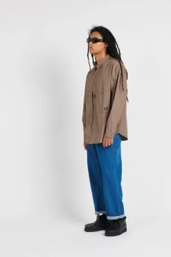 WORDMARK UTILITY LS SHIRT - Chemise | Marron*CONVERSE Online
