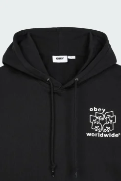 WORLDWIDE EYES - hoodie | Noir*OBEY Sale