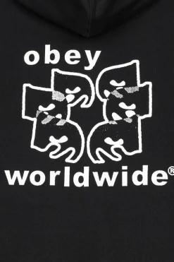 WORLDWIDE EYES - hoodie | Noir*OBEY Sale
