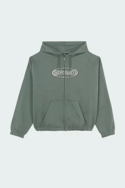 YARD BOXY ZIP HOODIE - Hoodie zippé | Vert*WASTED Sale