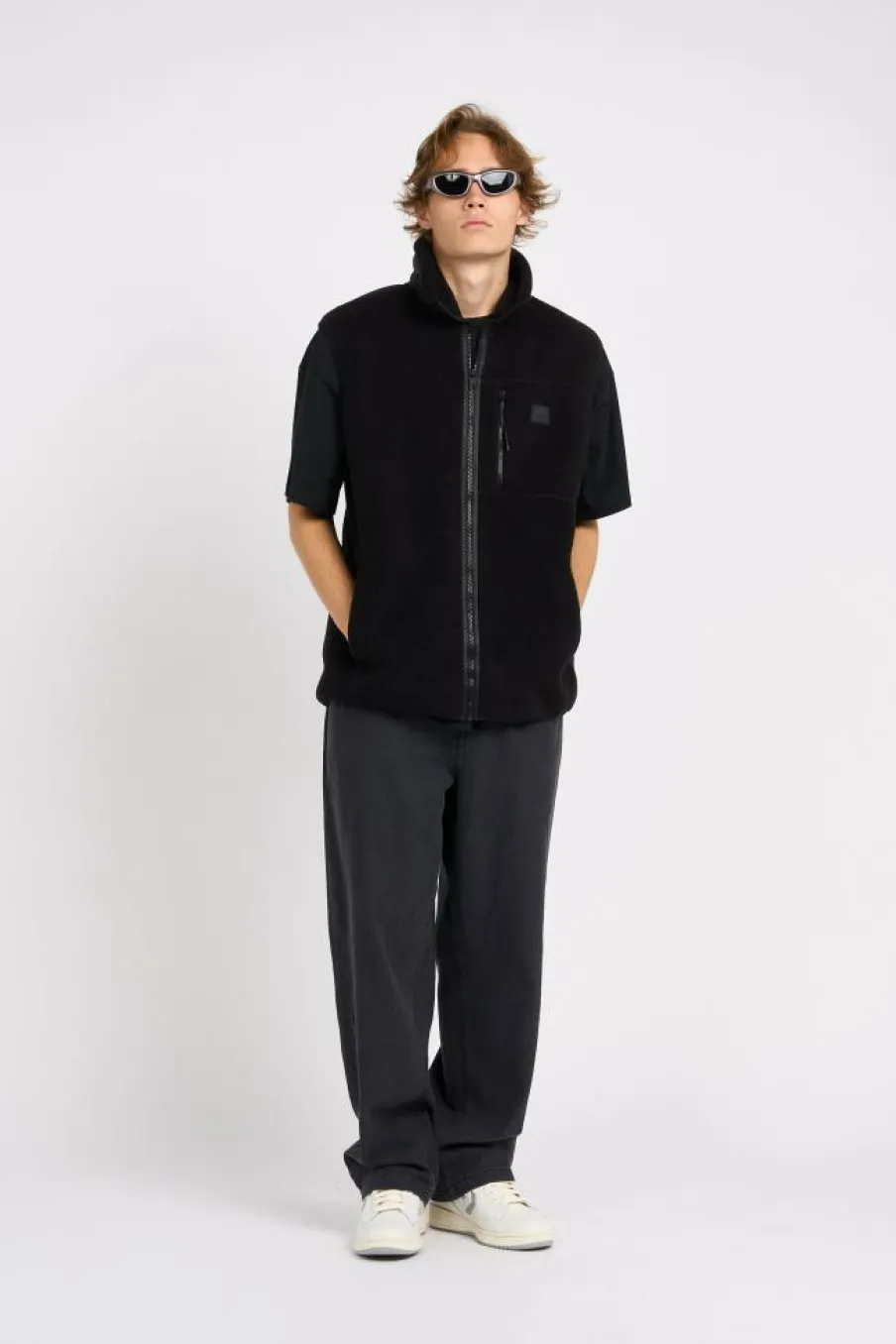 YERMO FLEECE VST - Veste | Noir*RAINS Clearance